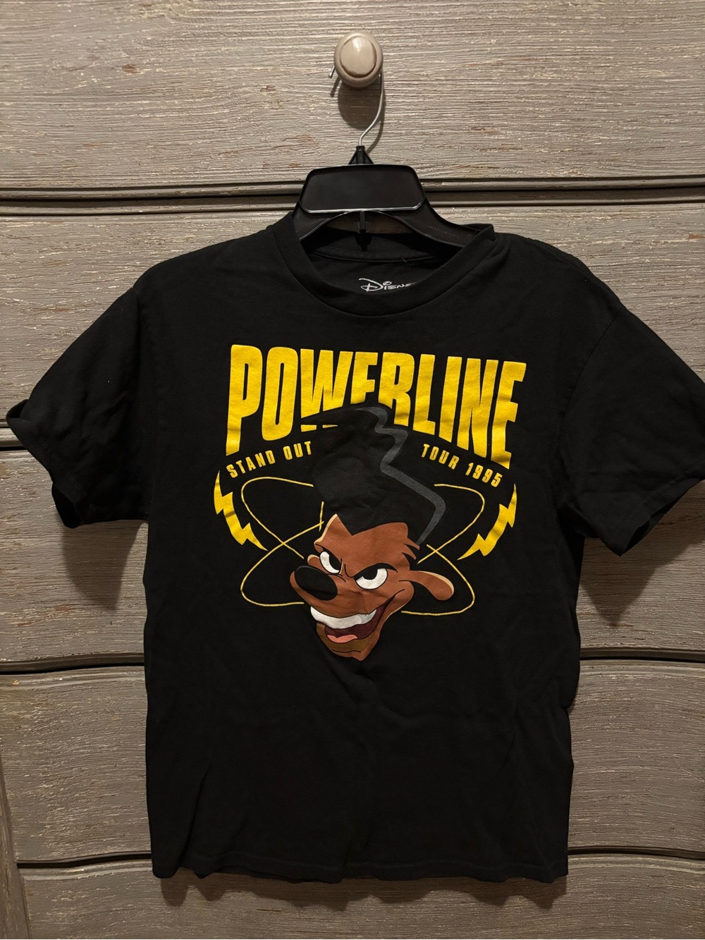 Disney Black & Yellow Powerline Graphic Tee from A Goofy Movie